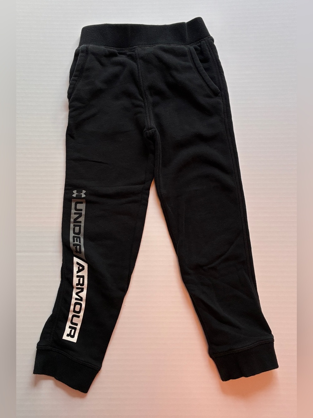 Under Armour Black Joggers with Grey Logo Panel